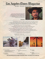 Los Angeles Times Magizine Table of Contents